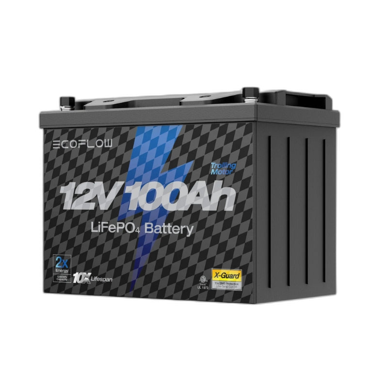 EcoFlow 12V 100Ah Lithium Trolling Motor Battery