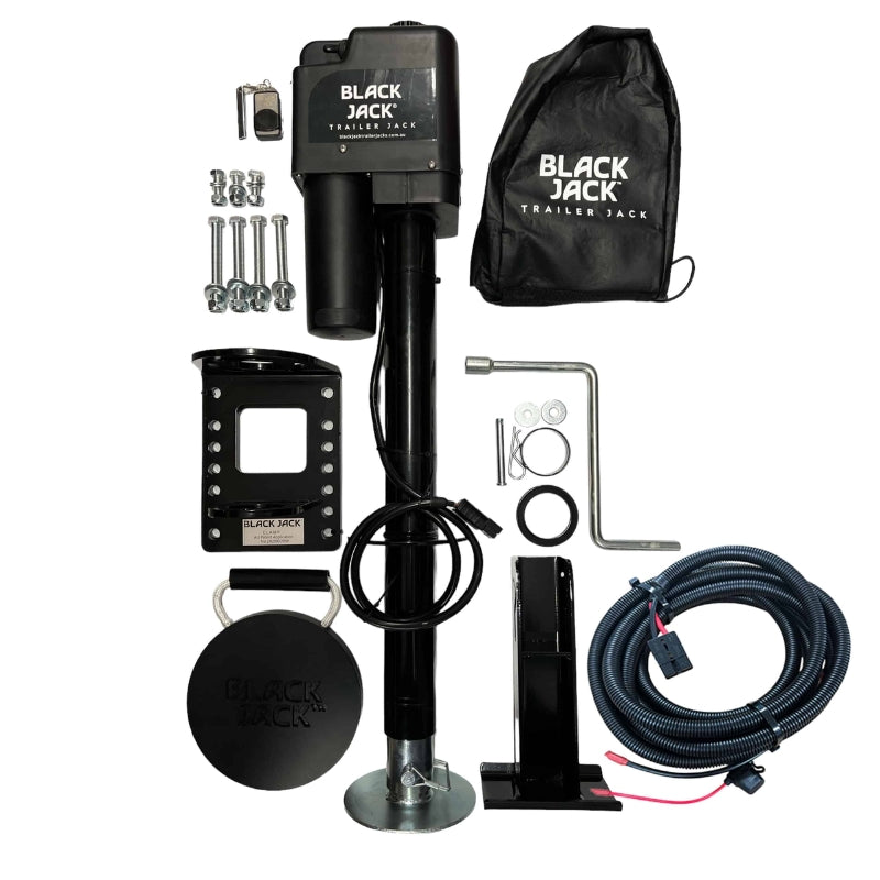 Black Jack Trailer Jack Maxi Up to 2.0T Capacity without wiring harness