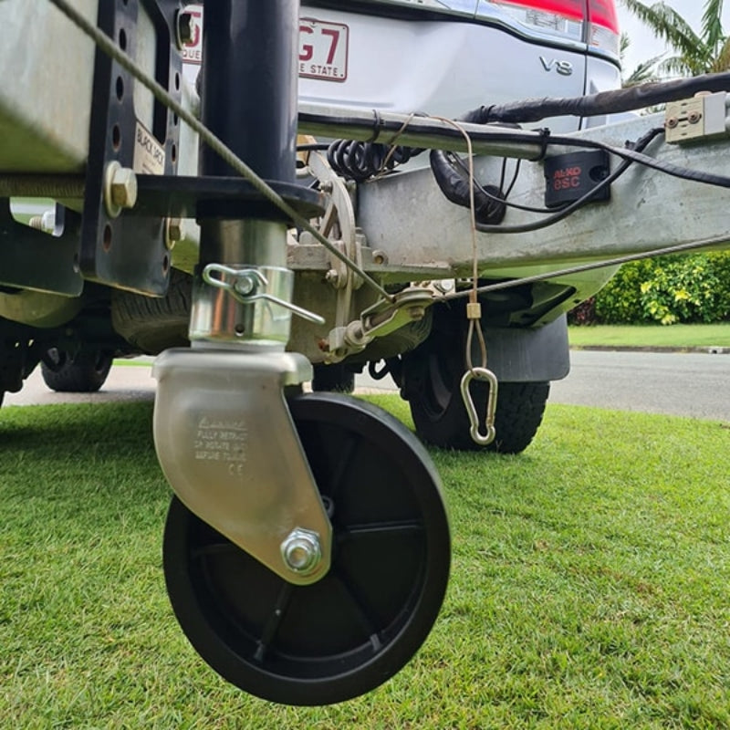 Black Jack Trailer Jack Maxi Up to 2.0T Capacity with wiring harness & Jockey Wheel Kit