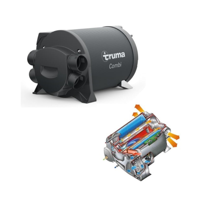 Truma Combi 4E Gas/Electric Heater Black Cowl