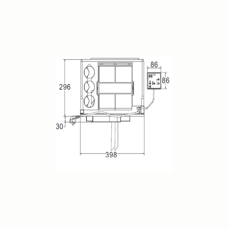 Cool-J HB9000 Plus Underbunk Reverse Cycle Air Conditioner Wifi