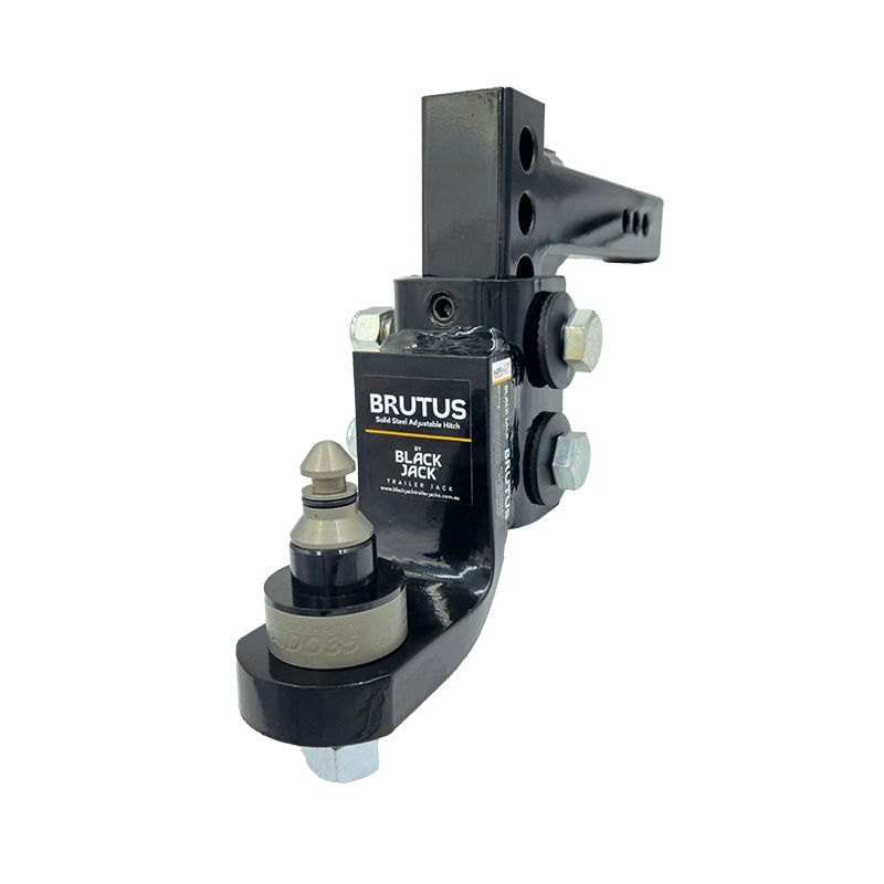 Brutus by Black Jack Adjustable Steel Hitch 210mm Drop with 50mm Ball