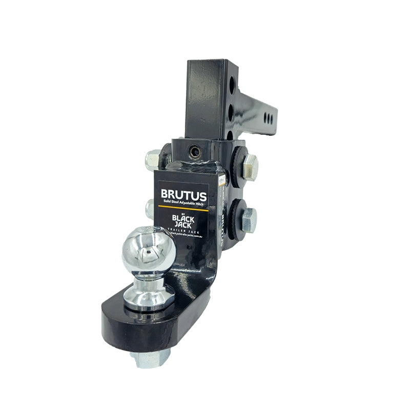 Brutus by Black Jack Adjustable Steel Hitch 210mm Drop with 70mm Ball