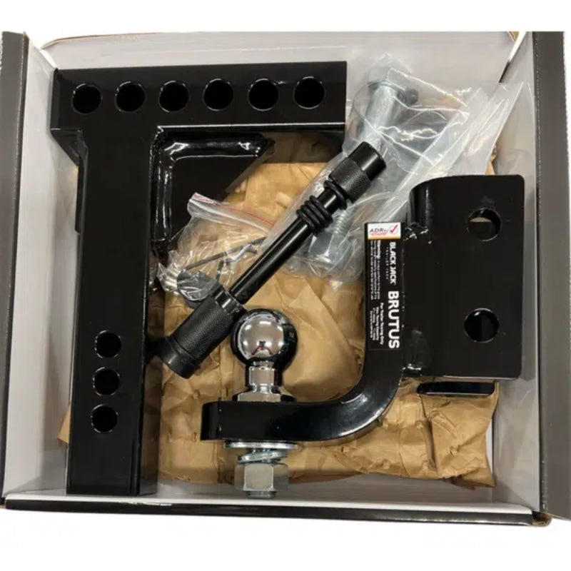 Brutus by Black Jack Adjustable Steel Hitch 325mm Drop with 70mm Ball