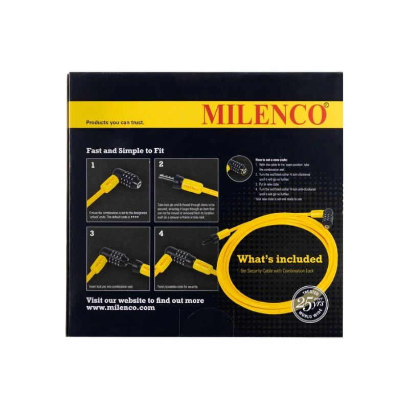 Milenco 6m Security Cable MIL5951