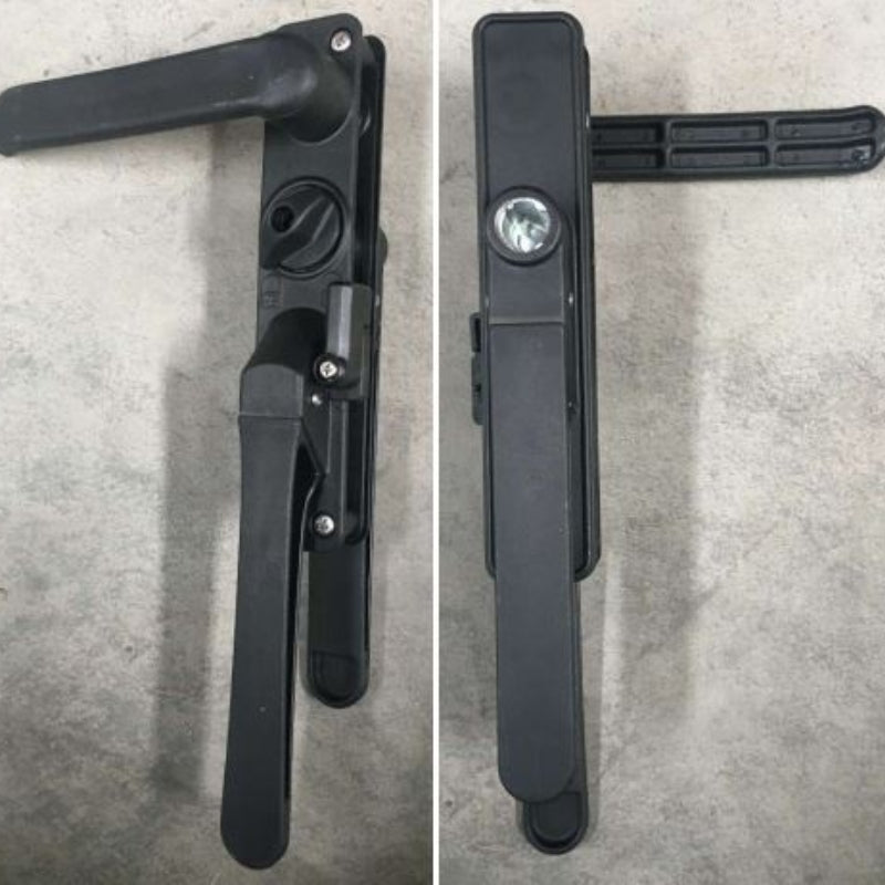 Milenco Columbia Caravan Door H1850 mm RH black/black