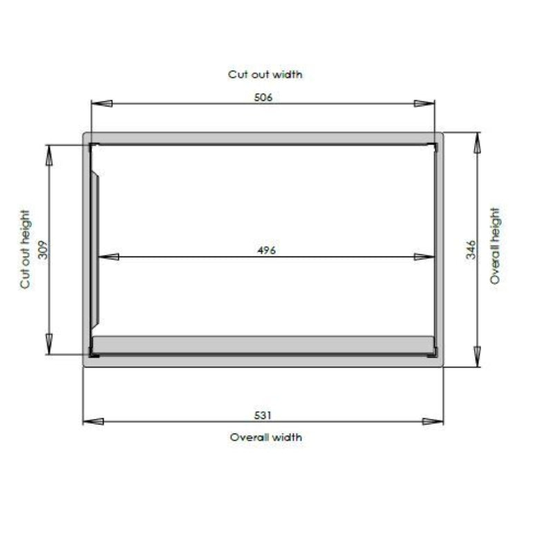 NCE Microwave Bracket (Flush Look, suits 23L Flatbed Microwave)