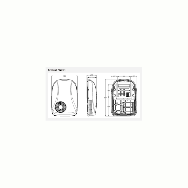 Cool-J Inverter Super Quiet 48VDC Low Profile Rooftop Air Conditioner