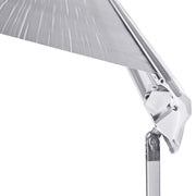 Close-upa of a metal bracket with a white background
