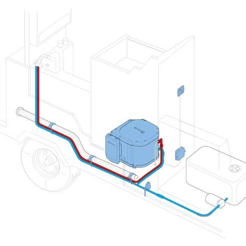 Truma UltraRapid 14L Hot Water System Gas + Electric Black Cowl