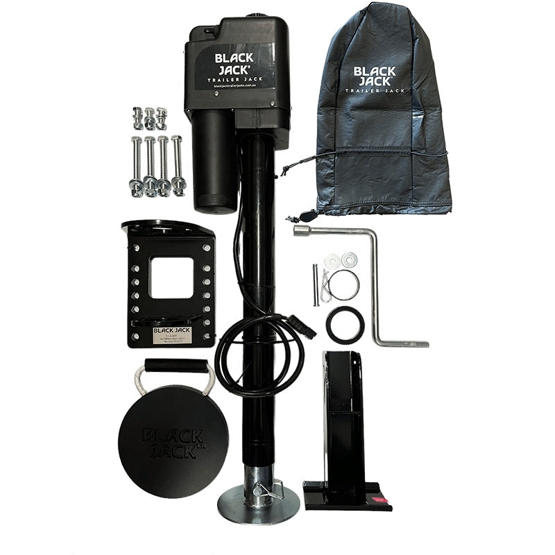 Black Jack Trailer Jack Master Up to 1.6T Capacity Without Wiring Harness