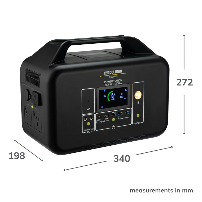 myCOOLMAN Energy Power Station 1000W 78Ah
