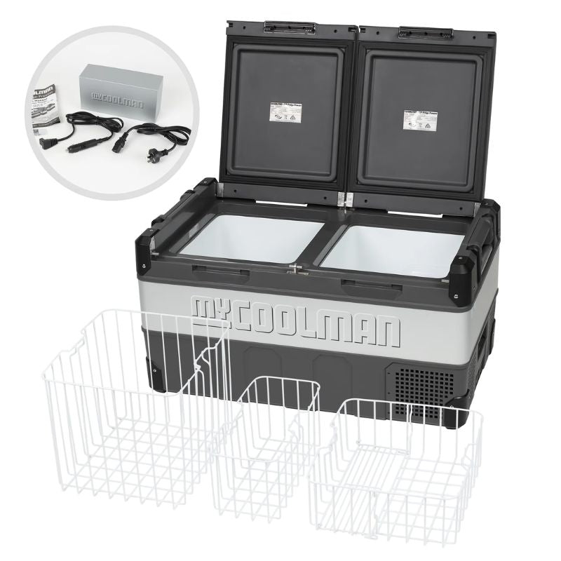 myCOOLMAN 'The Adventurer' Dual Zone Portable Fridge/Freezer 85L